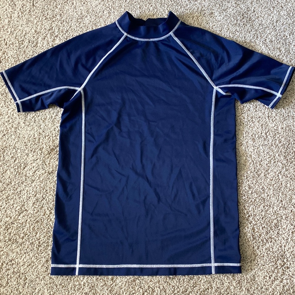 Boys lands end swim shirt rash guard size XL